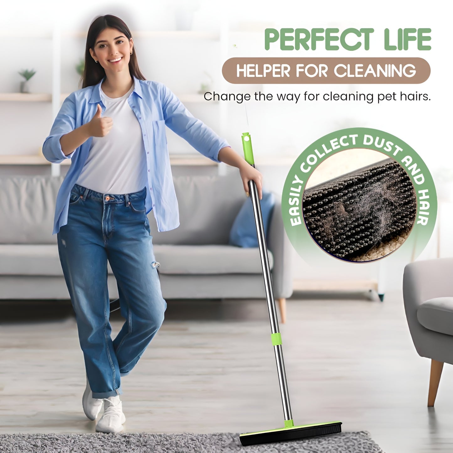 The Pupy™ Rubber Broom